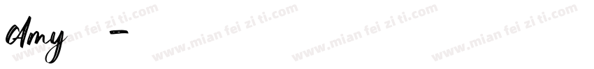 Amy 的假期字体转换